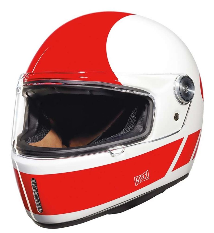 Full Face * | Nexx Helmets Nexx Xg100 Racer Billy B Helmet (Xs) White/Red