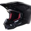 Dirt * | Alpinestars Supertech M5 Scout Helmet Black/Silver