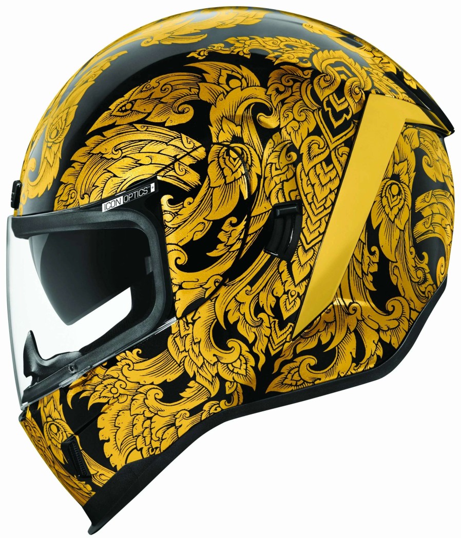 Full Face * | Icon Airform Esthetique Helmet Gold