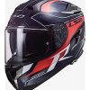 Full Face * | Ls2 Helmets Ls2 Challenger Gt Carbon Carver Helmet Blue/Red