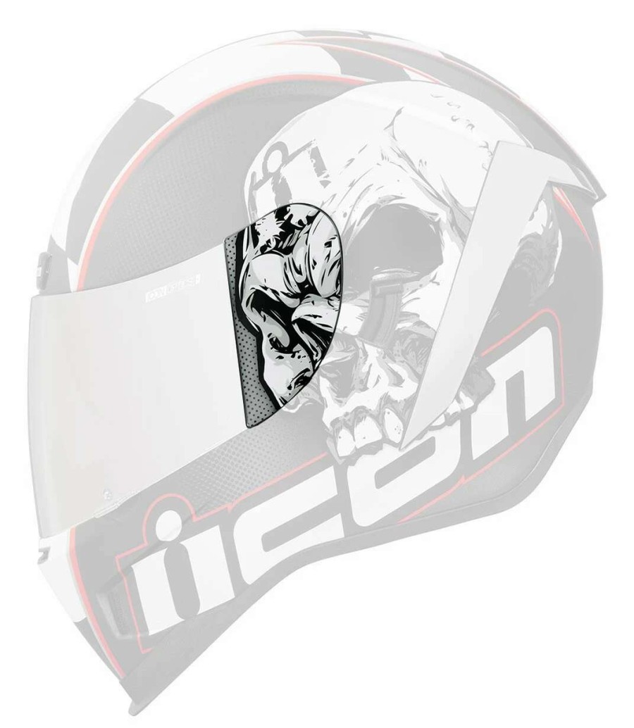 Helmet Accessories * | Icon Airform Death Or Glory Side Plates Orange