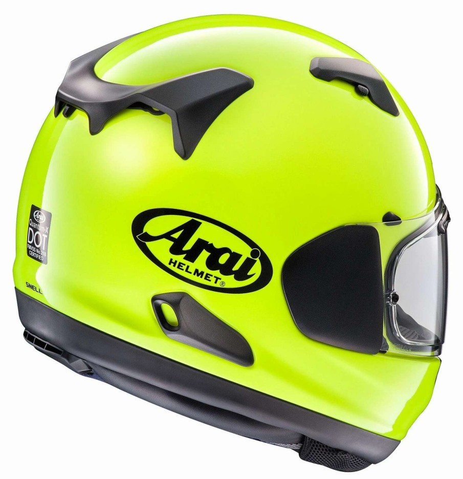 Full Face * | Arai Helmets Arai Quantum-X Hi-Viz Helmet Fluorescent Yellow