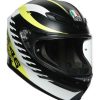 Full Face * | Agv Helmets Agv K6 Rapid 46 Helmet Black/White/Yellow