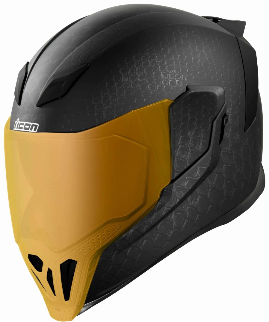 Full Face * | Icon Airflite Nocturnal Helmet Black