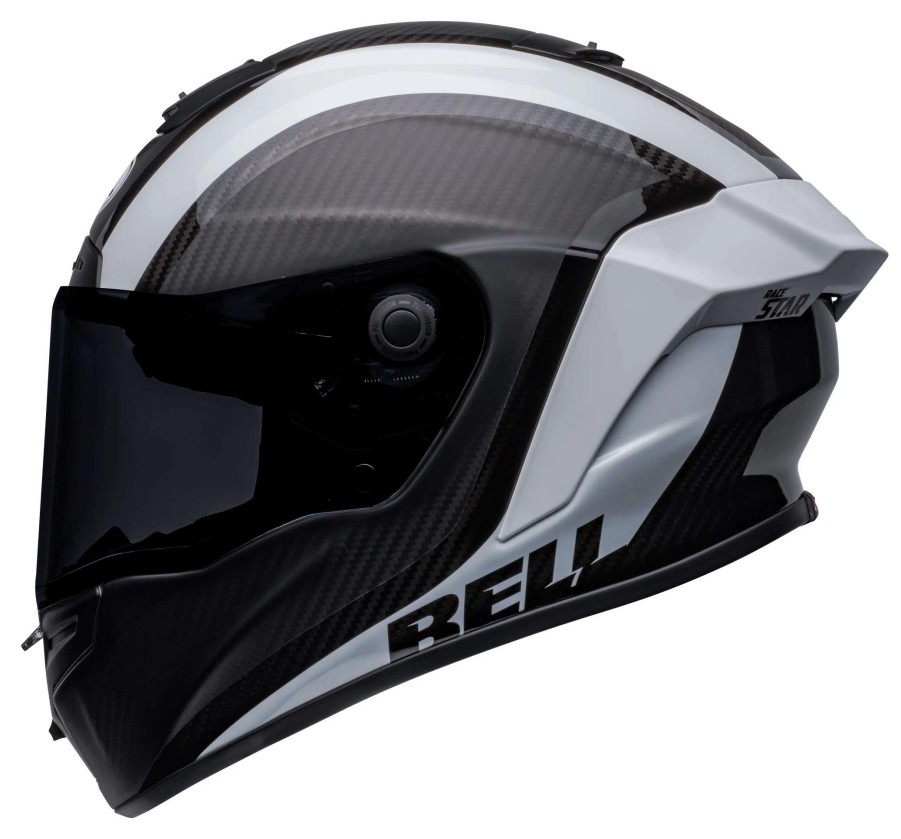 Full Face * | Bell Helmets Bell Race Star Flex Dlx Tantrum Helmet / Lg [Open Box] Matte Black/Gloss Black/White