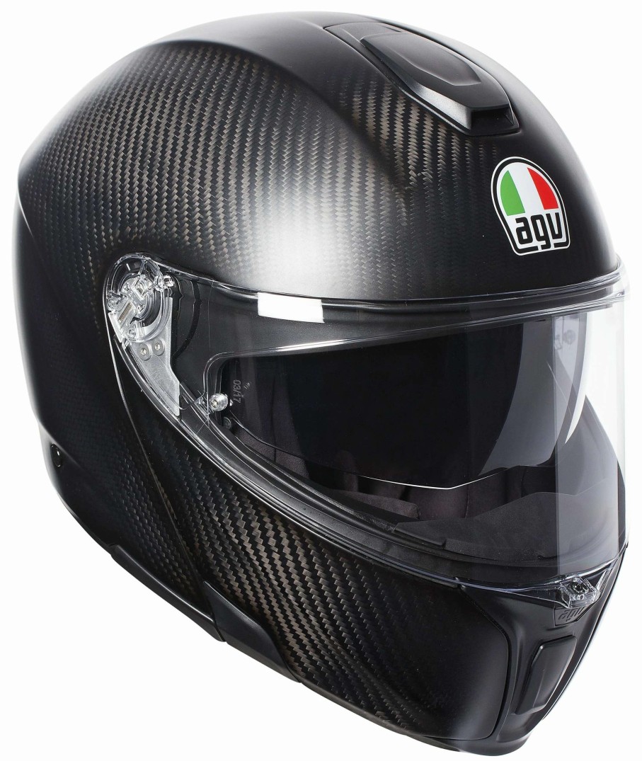 Modular * | Agv Helmets Agv Sportmodular Carbon Solid Helmet / 2Xl [Open Box] Matte Black