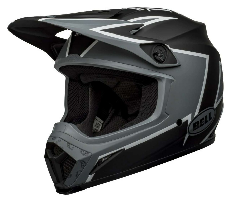 Dirt * | Bell Helmets Bell Mx-9 Mips Twitch Helmet Black/Grey/White