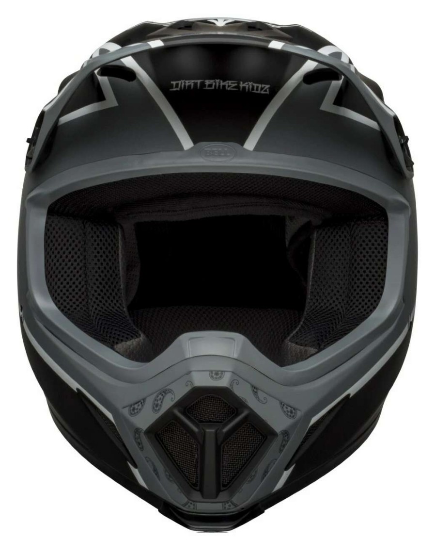 Dirt * | Bell Helmets Bell Mx-9 Mips Twitch Helmet Black/Grey/White