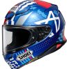 Full Face * | Shoei Helmets Shoei Rf-1400 Diggia Helmet Blue/Red/White