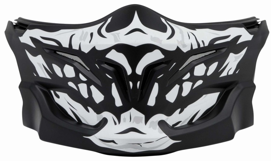 Helmet Accessories * | Scorpion Exo Covert Skull Face Mask Black/White