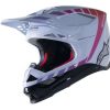 Dirt * | Alpinestars Supertech M10 Daytona 23 Le Helmet Grey/Orange/Purple/Pink