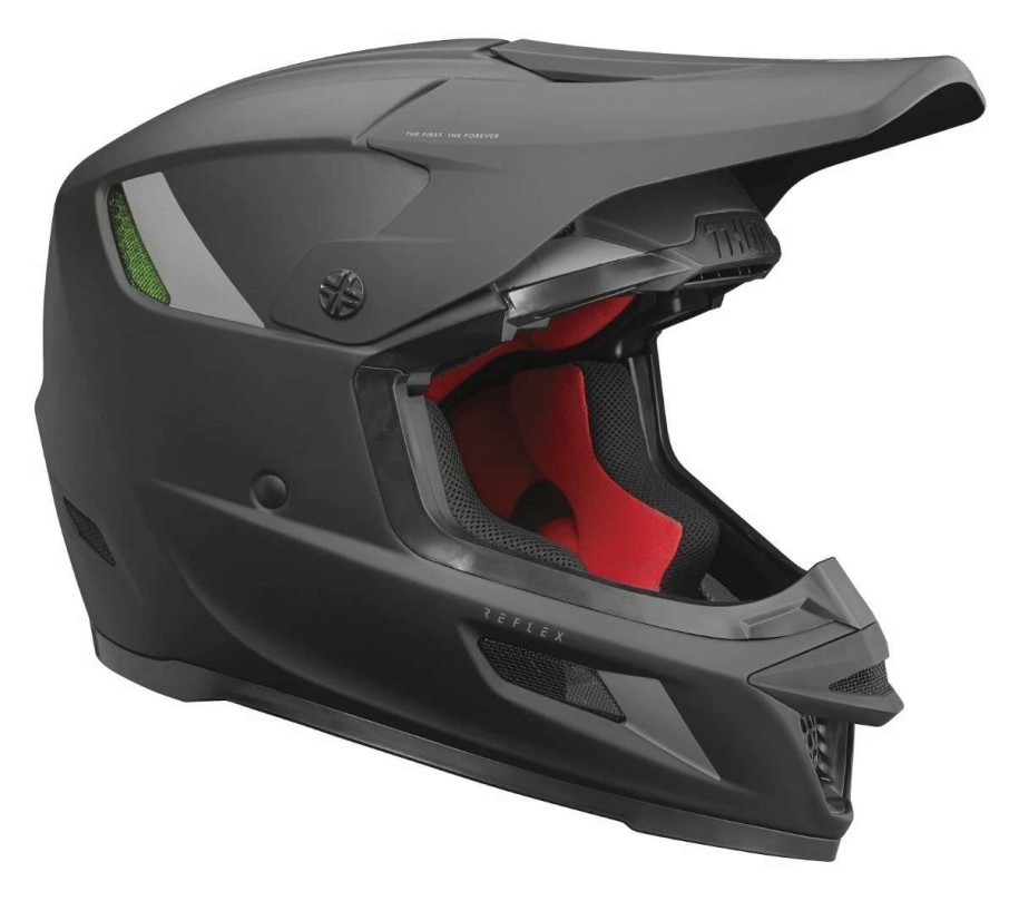 Dirt * | Thor Reflex Blackout Helmet Matte Black