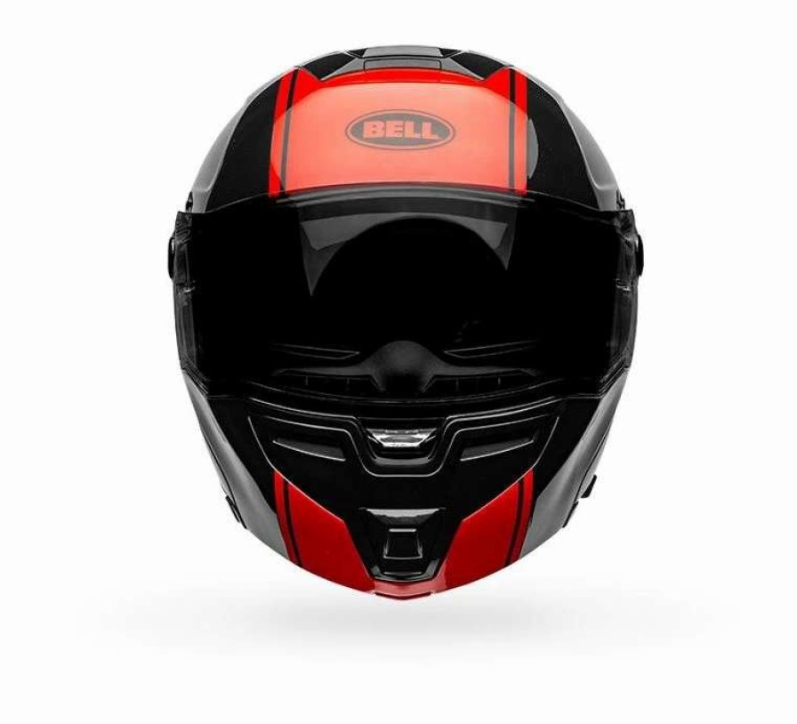 Modular * | Bell Helmets Bell Srt Modular Ribbon Helmet Black/Red