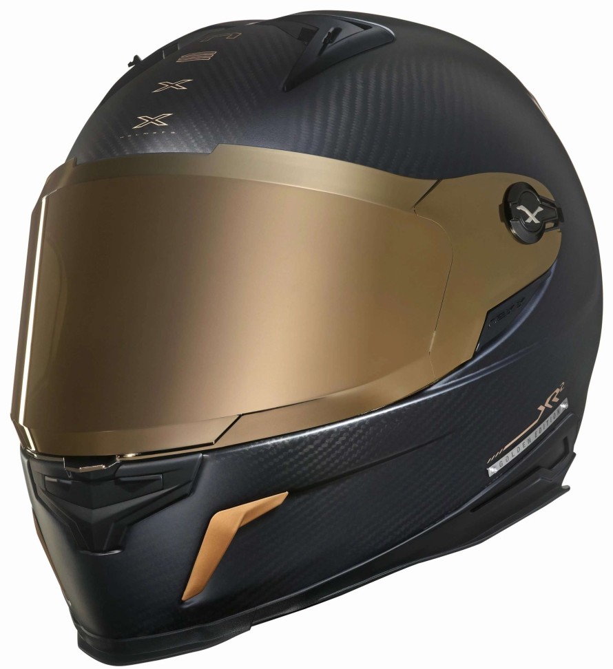 Full Face * | Nexx Helmets Nexx Xr2 Carbon Golden Edition Helmet Matte Black