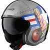 Open Face & 3/4 * | Ls2 Helmets Ls2 Spitfire Bombrider Helmet Brushed Alloy