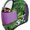 Full Face * | Icon Airform Ritemind Helmet Green/Purple