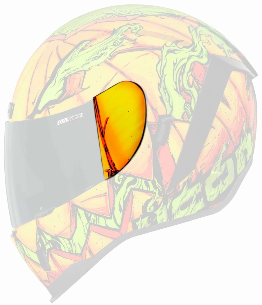 Helmet Accessories * | Icon Airform Trick Or Street Side Plates Orange