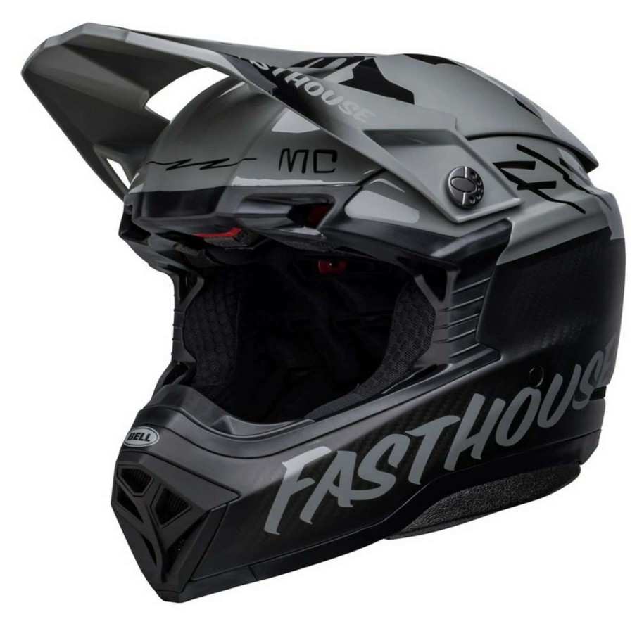 Dirt * | Bell Helmets Bell Moto-10 Spherical Fasthouse Bmf Helmet / Lg [Open Box] Matte Black/Grey/Black