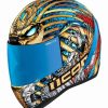 Full Face * | Icon Airform Pharaoh Helmet Gold