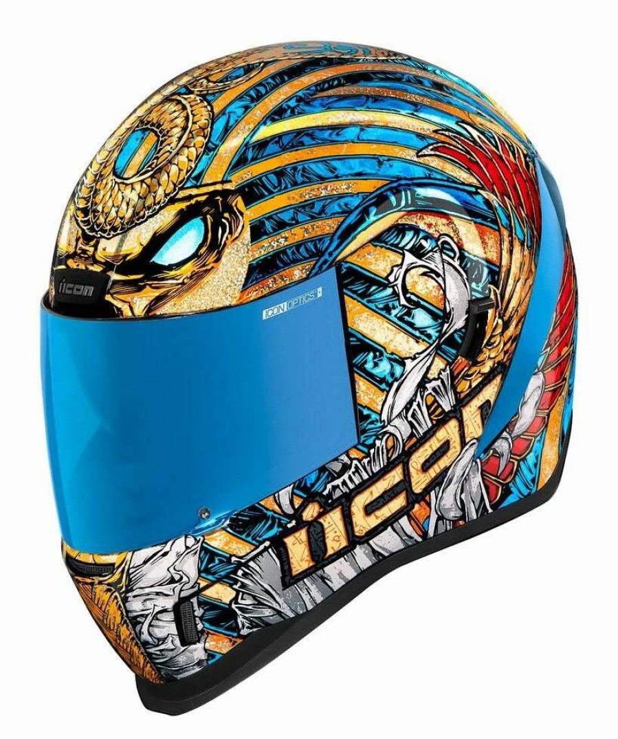 Full Face * | Icon Airform Pharaoh Helmet Gold