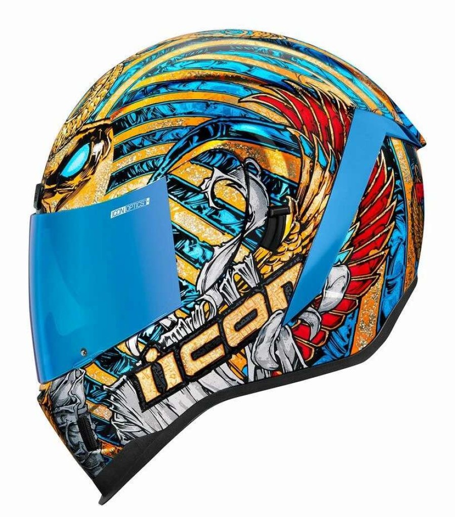 Full Face * | Icon Airform Pharaoh Helmet Gold