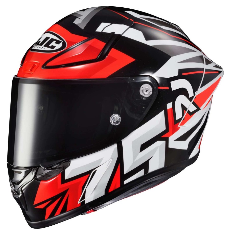 Full Face * | Hjc Helmets Hjc Rpha 1N Arenas Helmet White/Black/Red