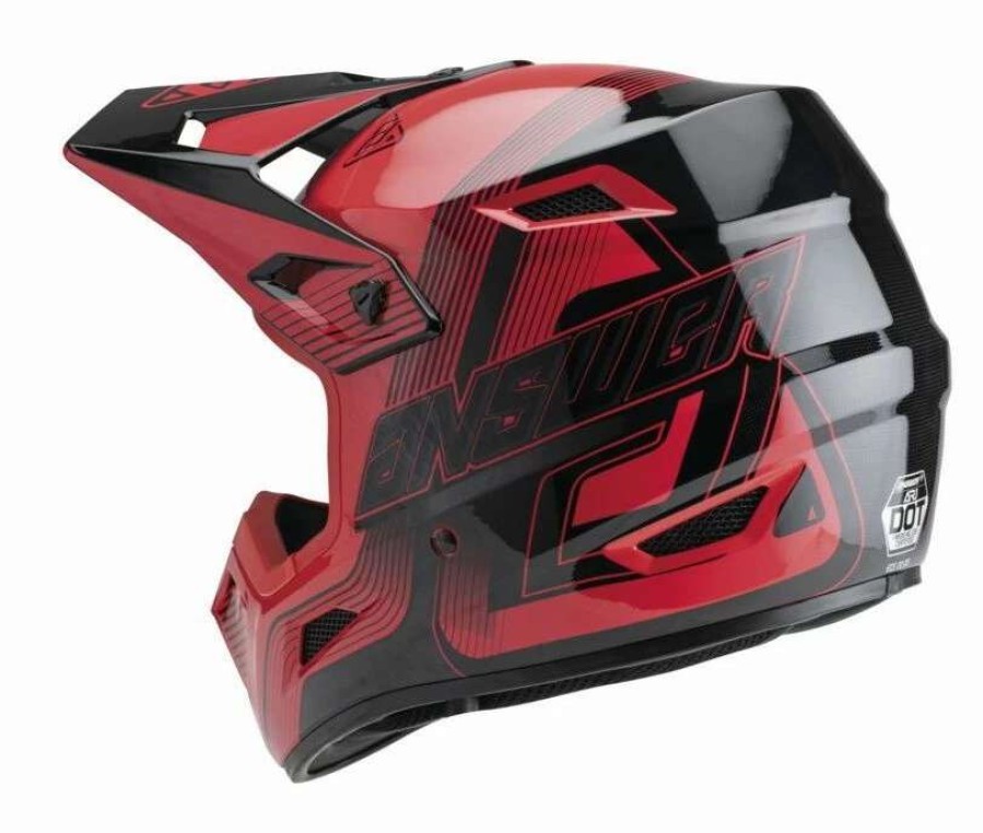 Dirt * | Answer Ar1 Vendetta Helmet / Lg [Blemished Very Good] Red/Black