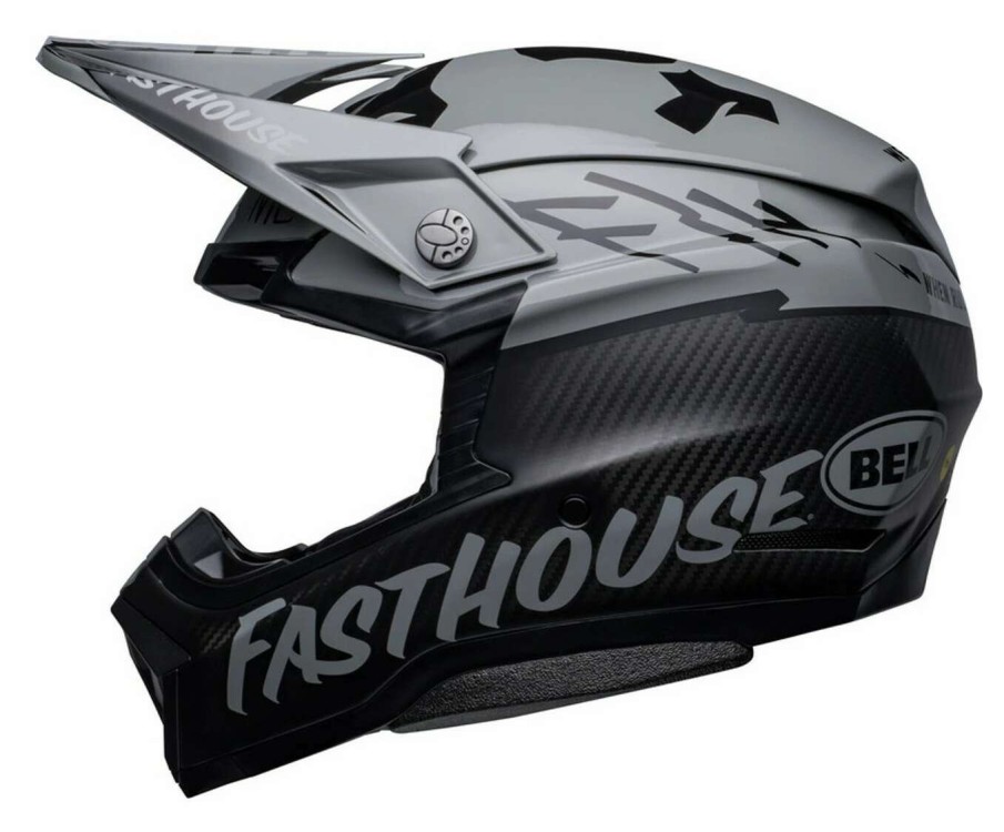 Dirt * | Bell Helmets Bell Moto-10 Spherical Fasthouse Bmf Helmet / Lg [Open Box] Matte Black/Grey/Black