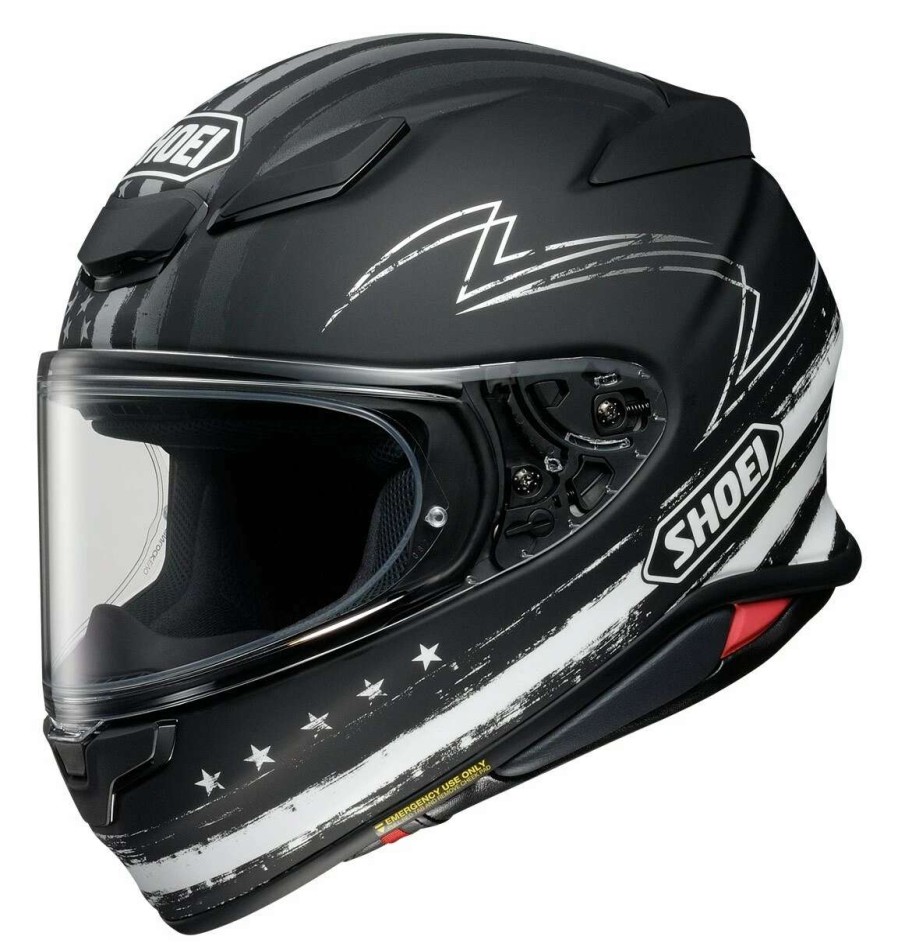 Full Face * | Shoei Helmets Shoei Rf-1400 Dedicated 2 Helmet Matte Black/White