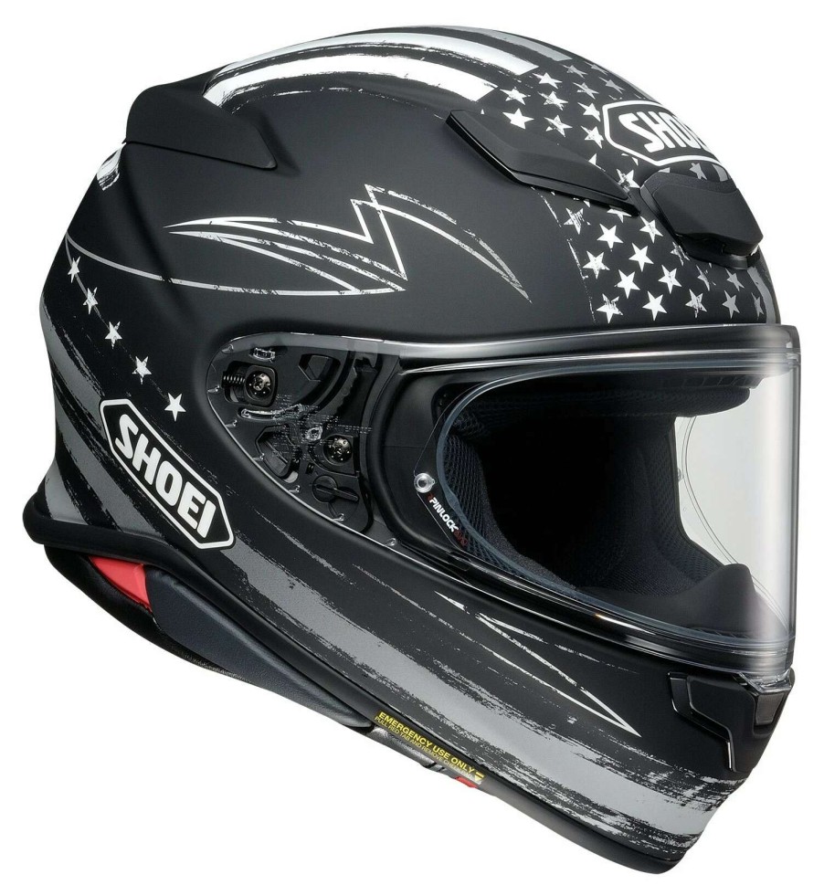 Full Face * | Shoei Helmets Shoei Rf-1400 Dedicated 2 Helmet Matte Black/White