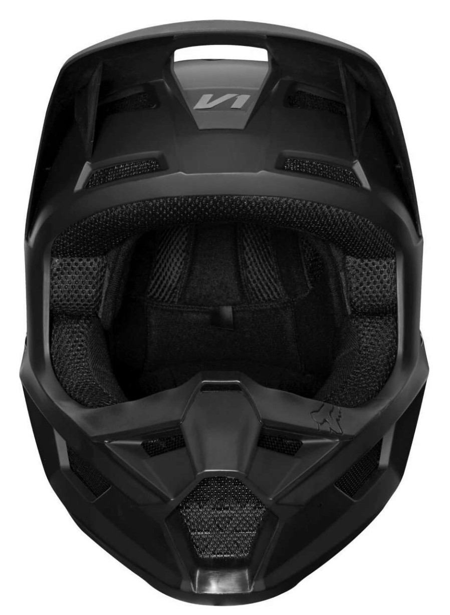 Dirt * | Fox Racing Youth V1 Matte Helmet / Youth Md [Open Box] Matte Black