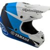 Dirt * | Troy Lee Designs Troy Lee Youth Se4 Polyacrylite Yamaha L4 Helmet White/Blue/Black