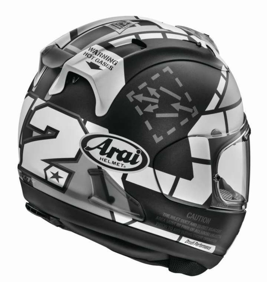 Full Face * | Arai Helmets Arai Corsair X Vinales 4 Helmet Black/Grey/White