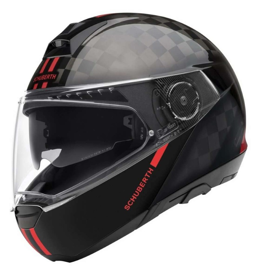 Modular * | Schuberth Helmets Schuberth C4 Pro Carbon Fusion Helmet / Lg [Open Box] Red