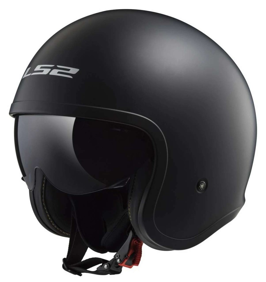 Open Face & 3/4 * | Ls2 Helmets Ls2 Spitfire Helmet Matte Black