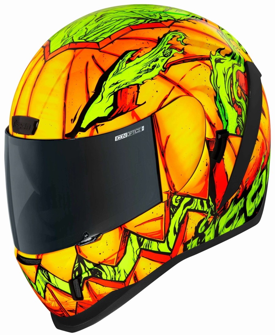 Full Face * | Icon Airform Trick Or Street Helmet Orange