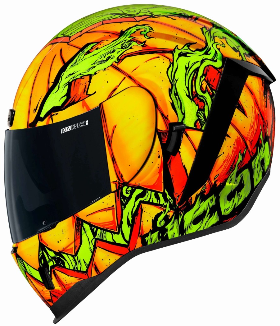 Full Face * | Icon Airform Trick Or Street Helmet Orange