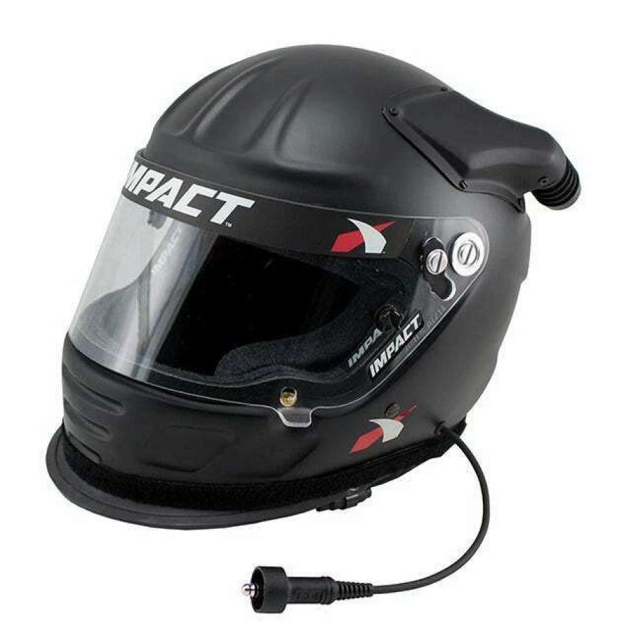 Full Face * | Pci Race Radios Wired Air Draft Offset Helmet Matte Black