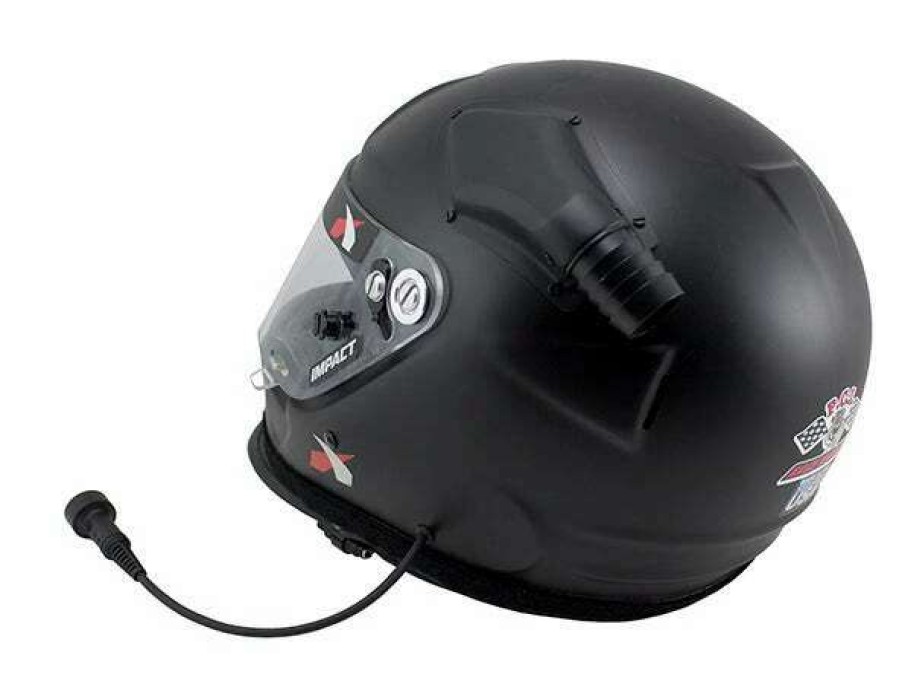 Full Face * | Pci Race Radios Wired Air Draft Offset Helmet Matte Black