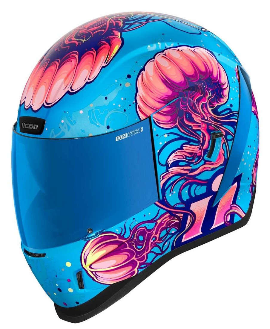 Full Face * | Icon Airform Jellies Helmet Blue