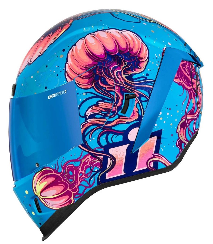 Full Face * | Icon Airform Jellies Helmet Blue