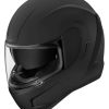 Full Face * | Icon Airform Rubatone Helmet Black