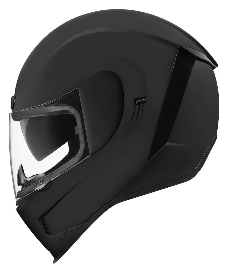 Full Face * | Icon Airform Rubatone Helmet Black