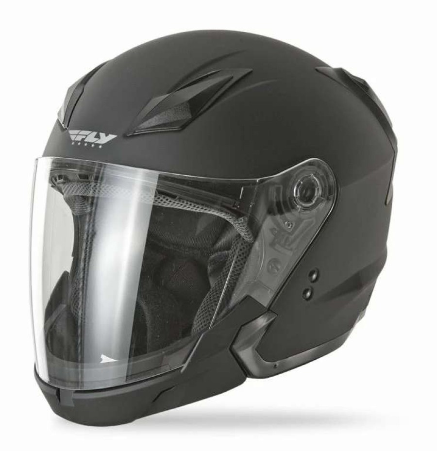 Modular * | Fly Racing Street Tourist Helmet Solids Black