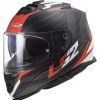 Full Face * | Ls2 Helmets Ls2 Assault Nerve Helmet Matte Black/Red/White