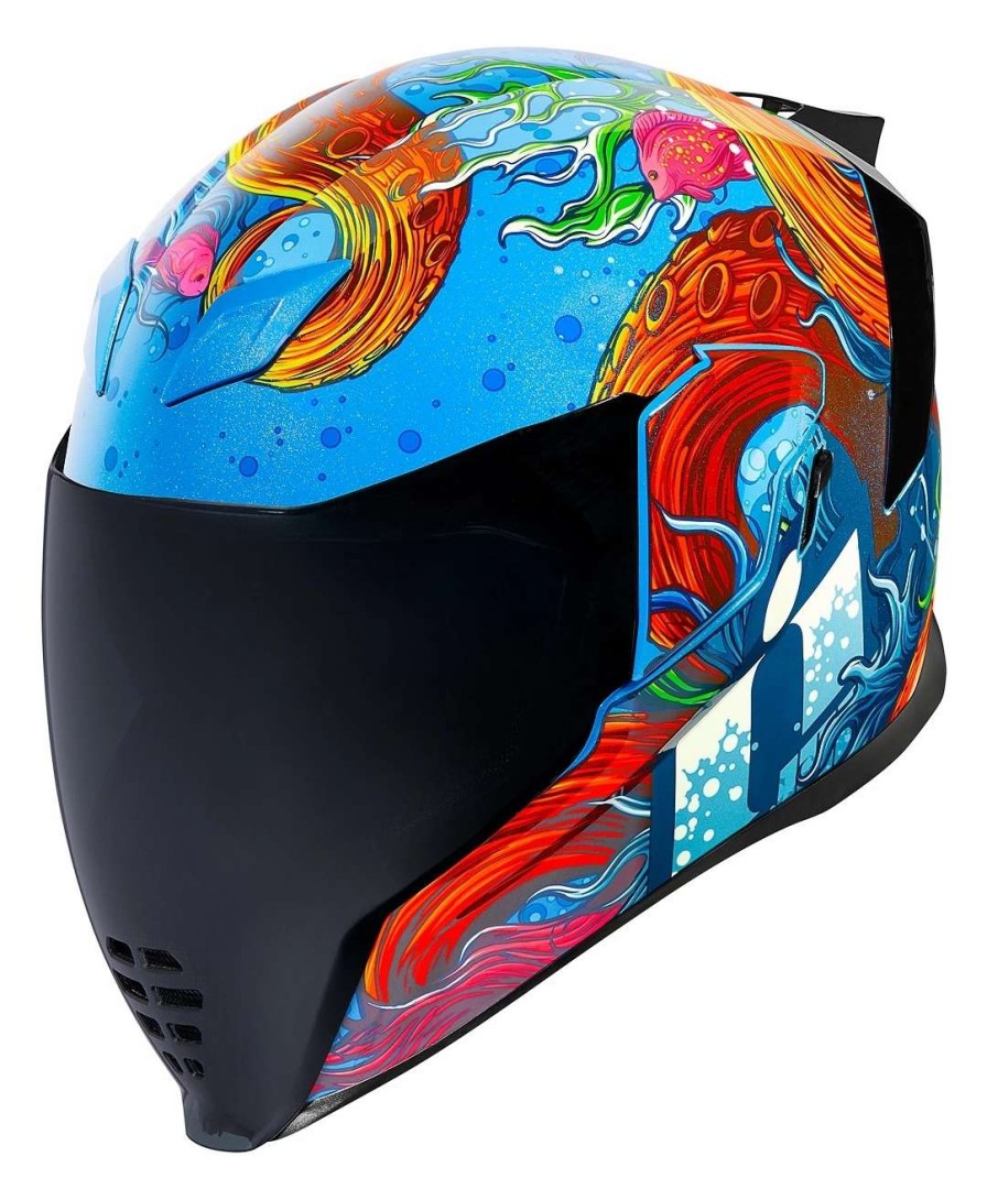 Full Face * | Icon Airflite Inky Helmet / Xl [Open Box] Blue