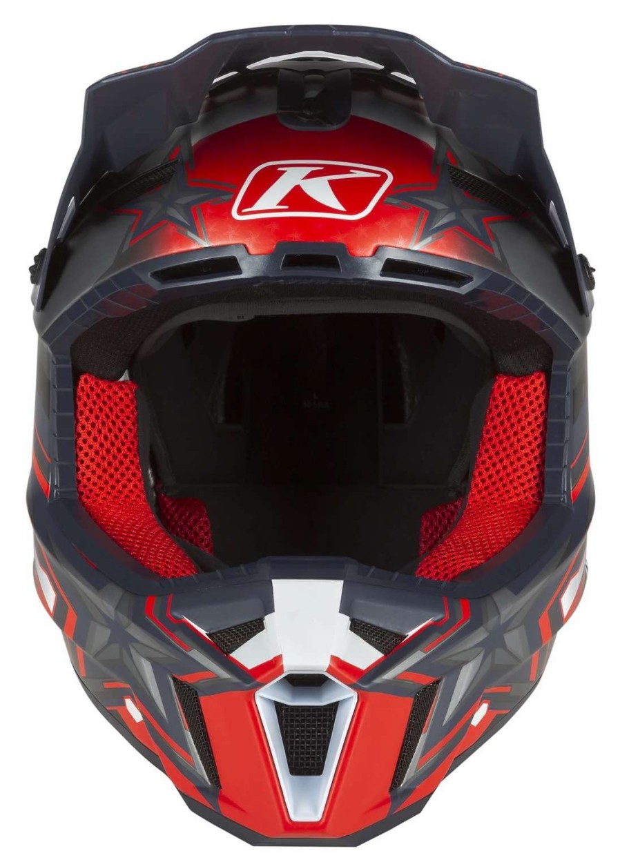 Dirt * | Klim F3 Carbon Patriot Helmet Red/White/Blue