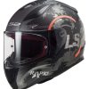 Full Face * | Ls2 Helmets Ls2 Rapid Circle Helmet Matte Titanium/Orange