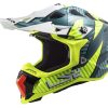 Dirt * | Ls2 Helmets Ls2 Subverter Evo Astro Helmet / 2Xl [Open Box] Hi-Viz Yellow/Cobalt