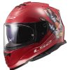 Full Face * | Ls2 Helmets Ls2 Assault Spark Helmet Red